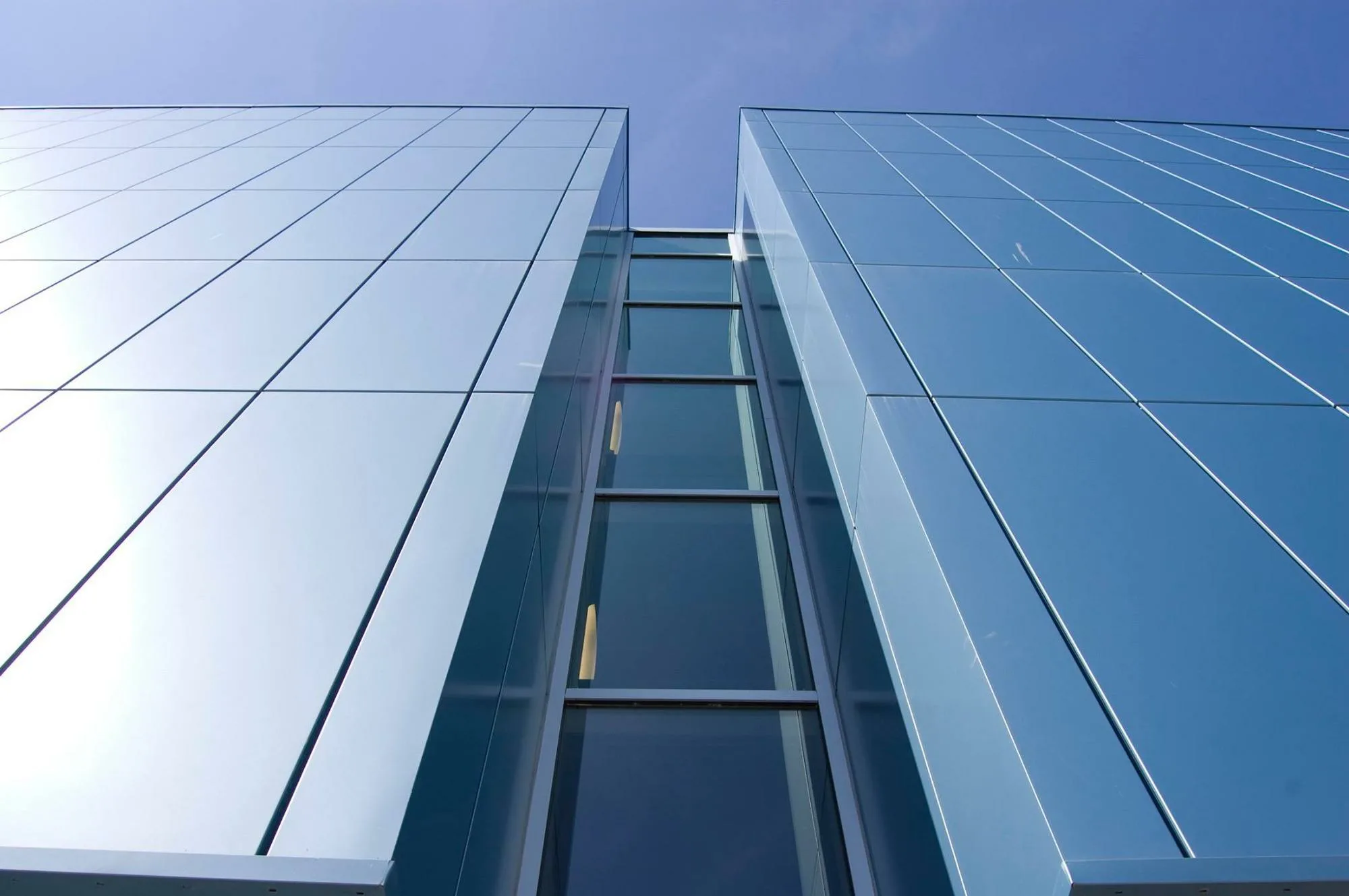 Aluminium and glass building facade