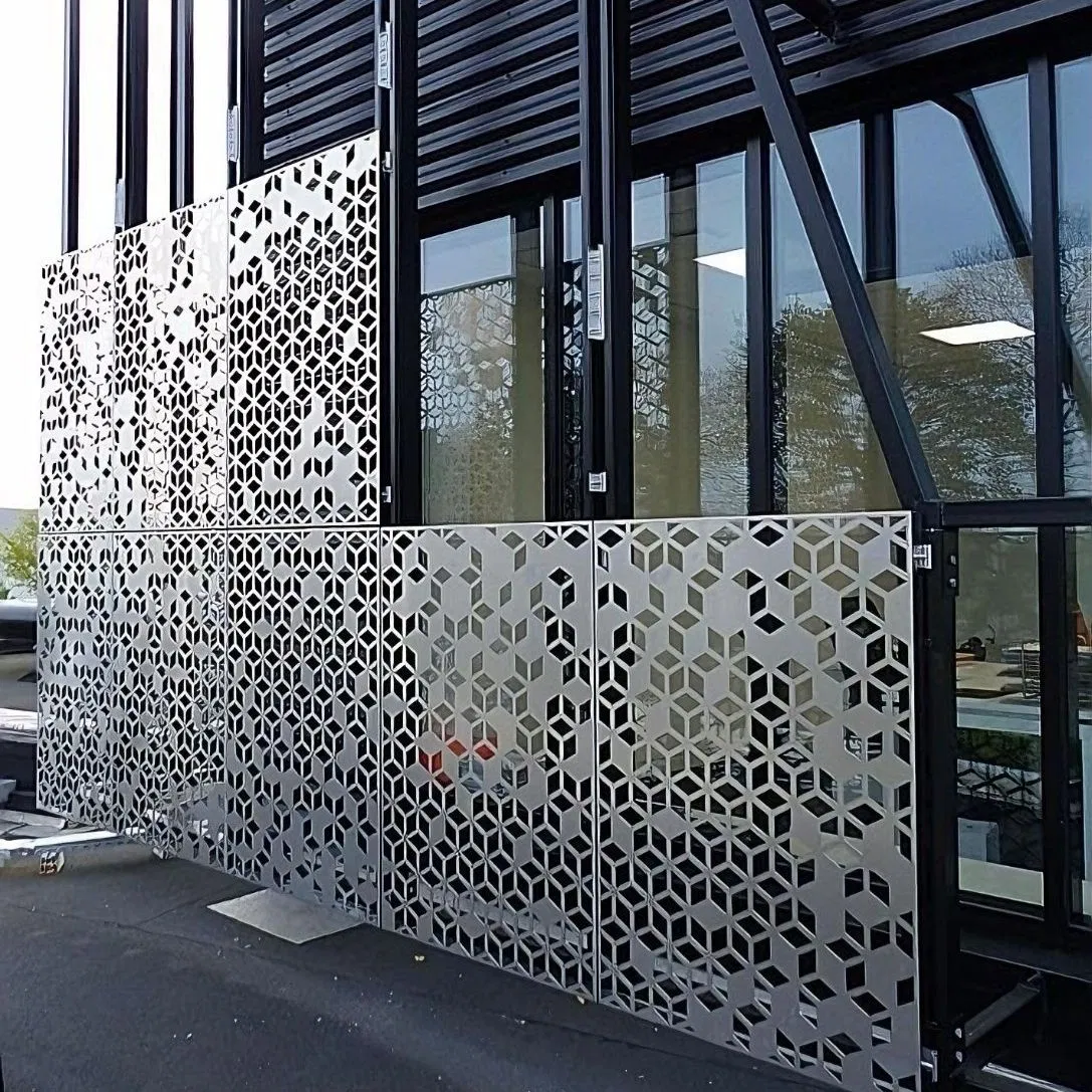 Aluminium Cladding & Decorative Mesh Installation